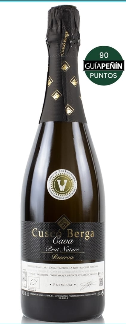 Cava Brut Nature Reserva Premium Cuscó Berga - Premio Oro Vinari 2021